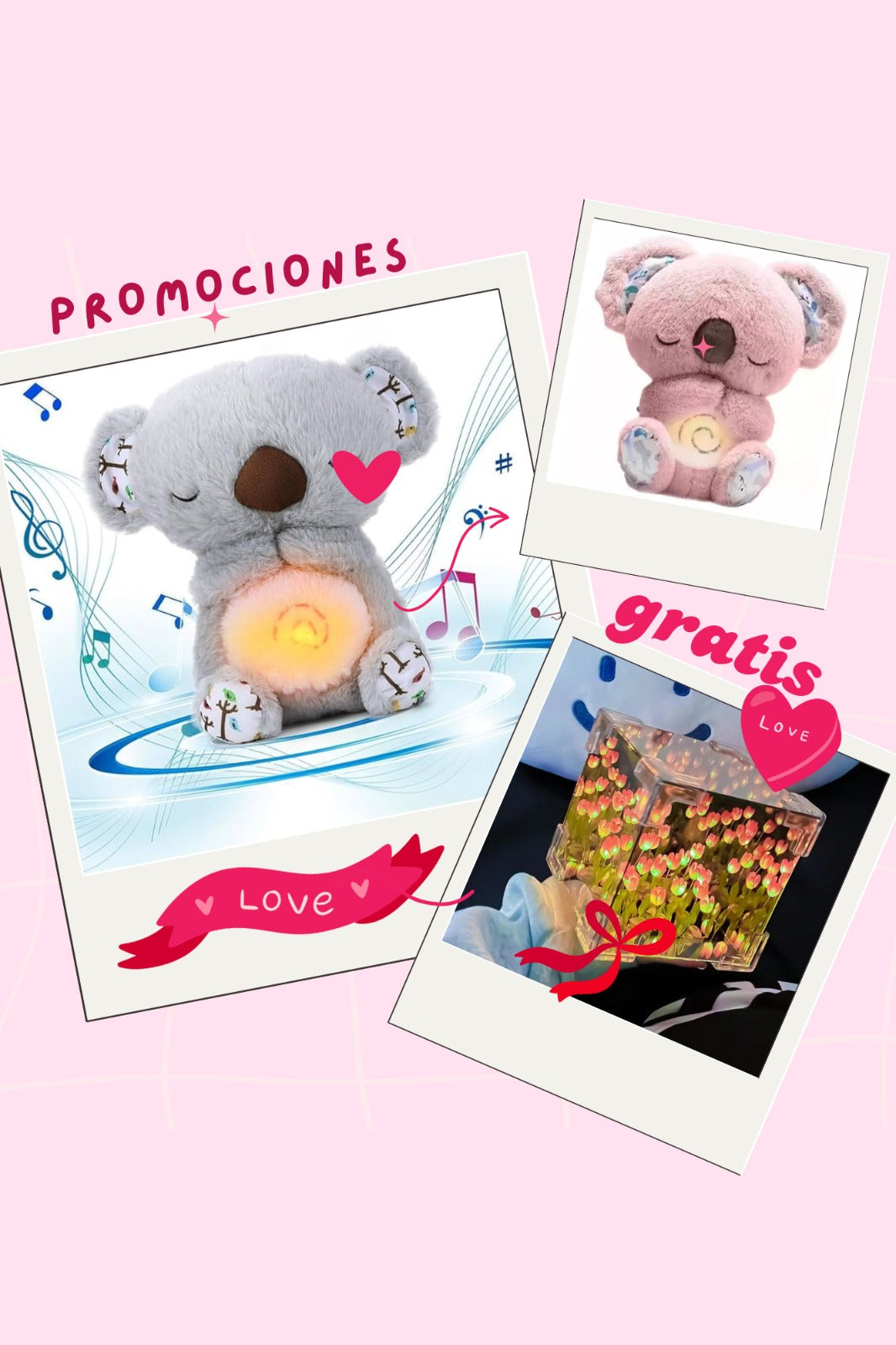 Koala que Respira + Lampara de Tulipanes
